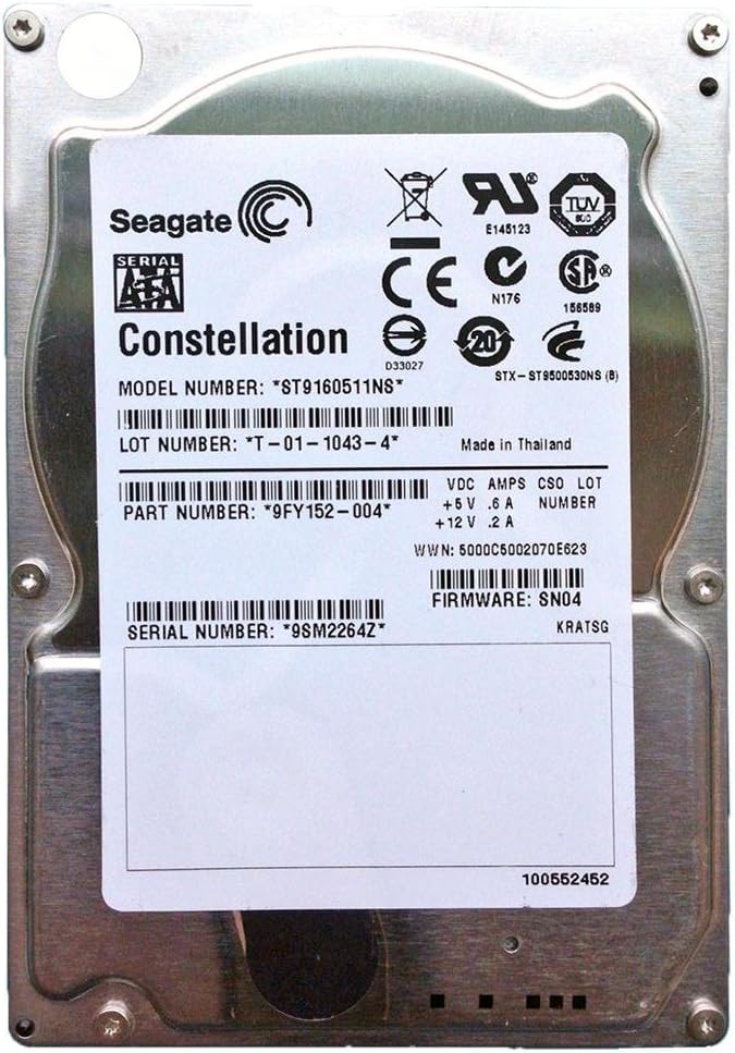 Seagate Constellation 7200.1 160GB HDD 7200rpm 32MB SATA 6,4cm 2,5Zoll 3Gb/s BLK