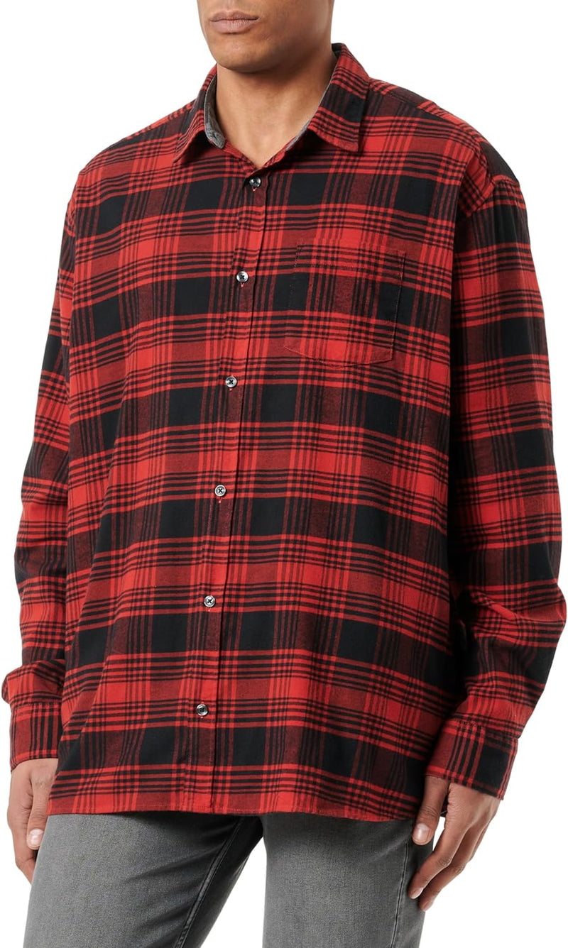 s.Oliver Big Size Herren Hemden,Langarm RED, 3XL