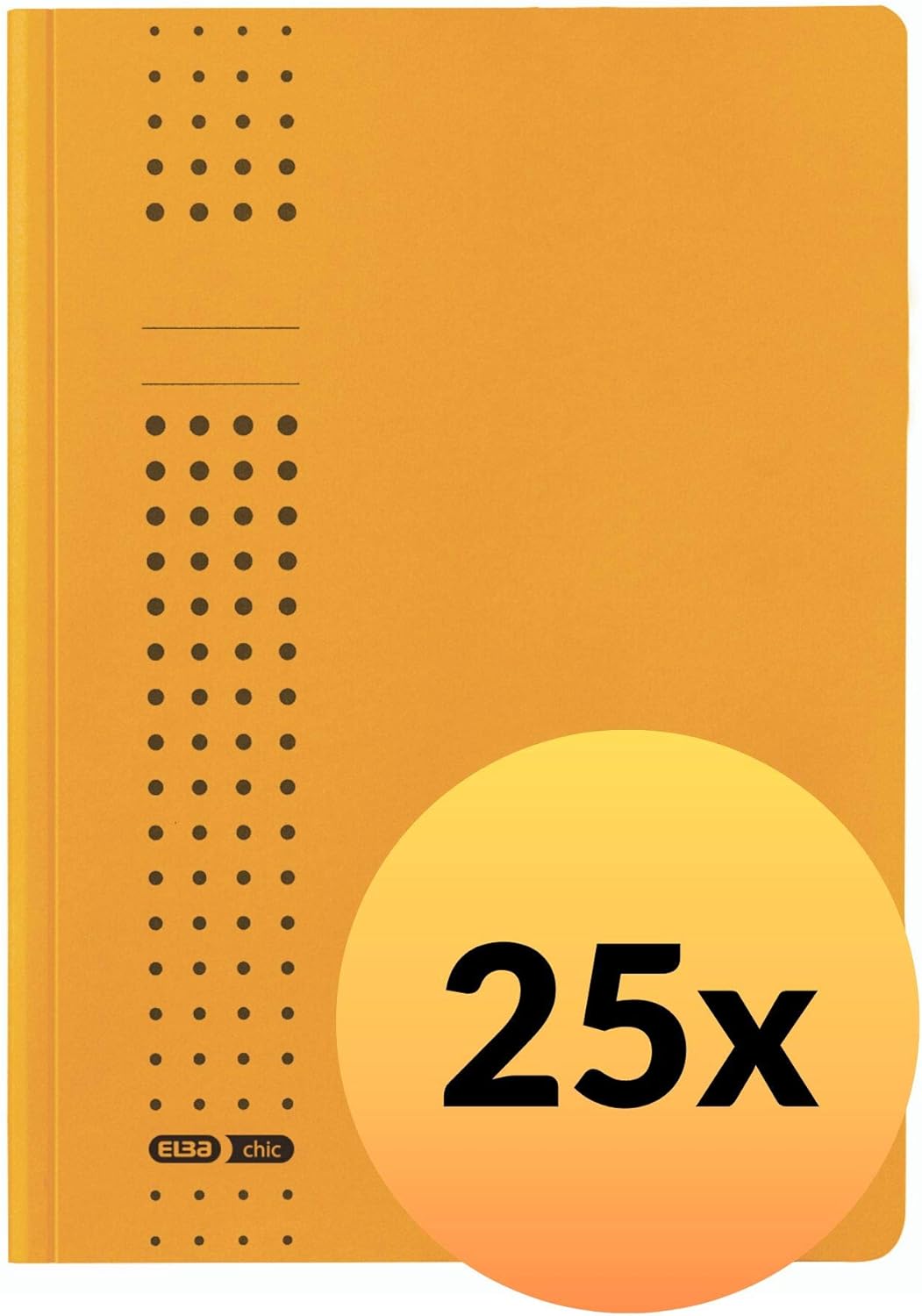ELBA Sammel-Mappe chic, für A4, aus Karton, 3 Innenklappen, gelb, 25er Pack gelb Sammelmappe chic, g