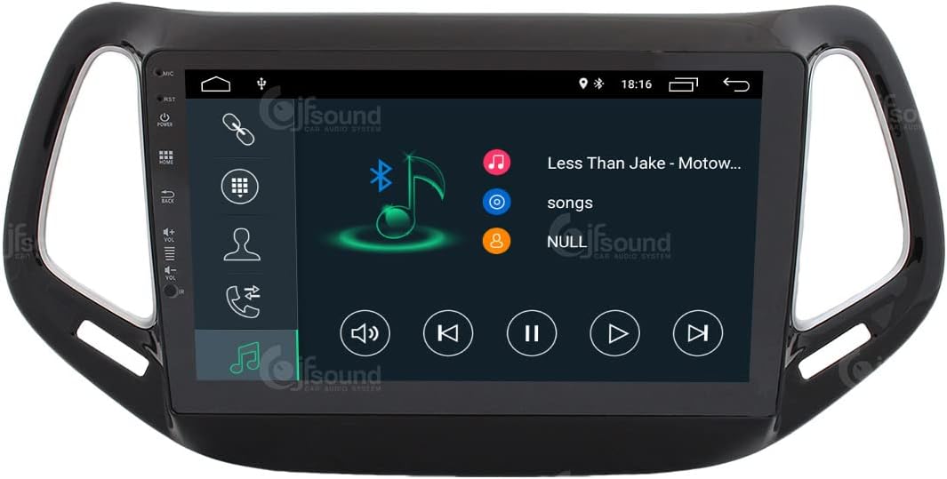 Costum fit Autoradio für Jeep Compass Android GPS Bluetooth WiFi Dab USB Full HD Touchscreen Display