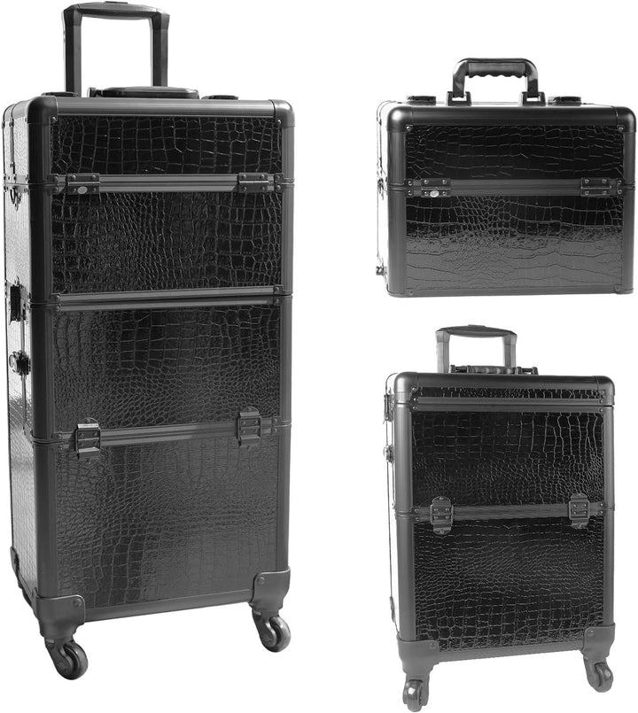 ANGNYA Kosmetikkoffer Trolley Friseurkoffer Multikoffer Schminkkoffer Rollkoffer mit 4 Rollen Make u