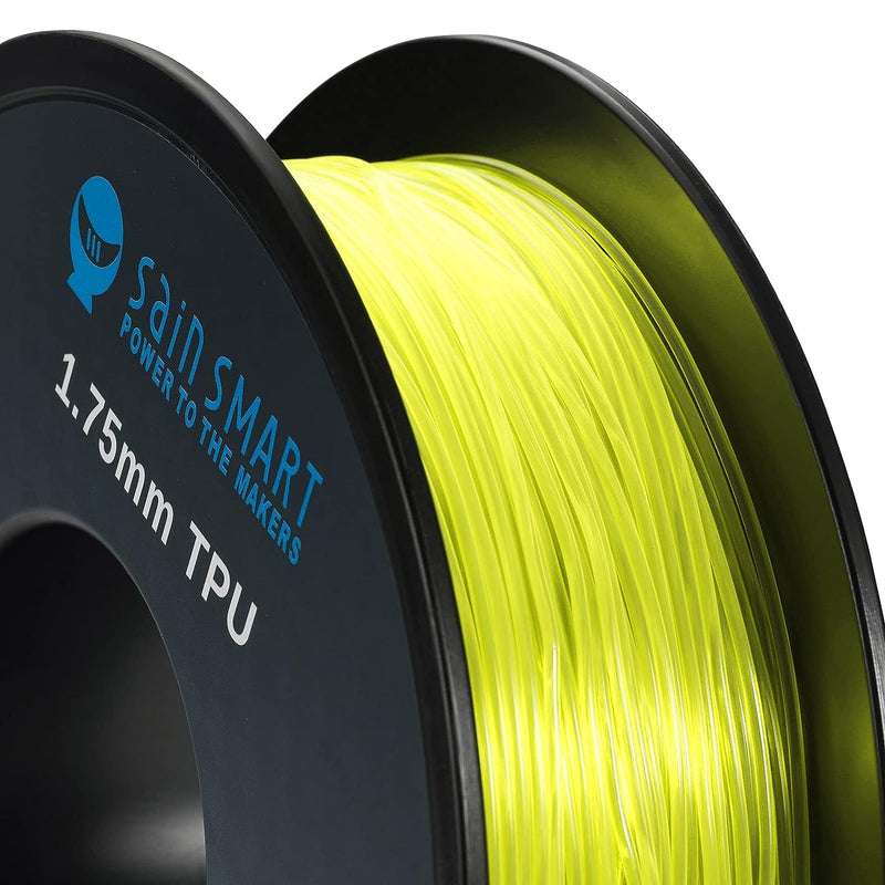 SainSmart TPU 3D-Drucker Filament, 1,75 mm, 0,8 kg, Gelb, gelb