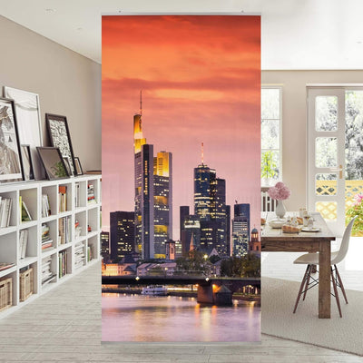 Bilderwelten Raumteiler Frankfurt Skyline 250x120cm ohne Halterung 250x120cm without hanger, 250x120