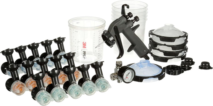 3M Lackier-Starter-Paket - 3M Performance Spray Gun 26778, inkl. PPS 2.0 Lackverarbeitungssystem, 15