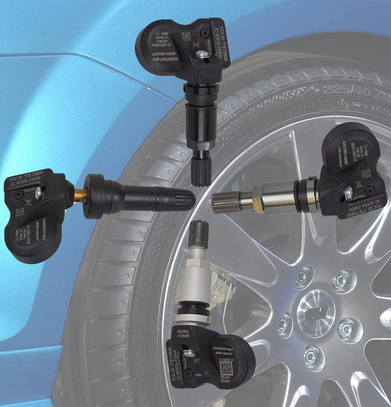 4 x RDKS/TPMS Sensoren – Reifendruckkontrollsystem passen für Ford Fiesta VI (Fiesta 6) - Typ [CB1/C