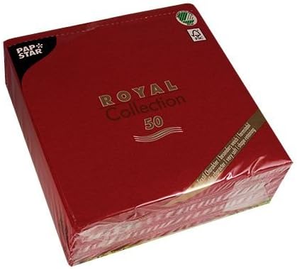 Premium Servietten "ROYAL Collection" 1/4-Falz 40 cm x 40 cm bordeaux für Hochzeitsfeier. Menge: 250