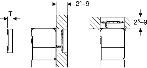 Geberit 115081SJ1 Abdeckplatte OMEGA 60 115.081.SJ.1 2-Mengenspülung Glas schwarz