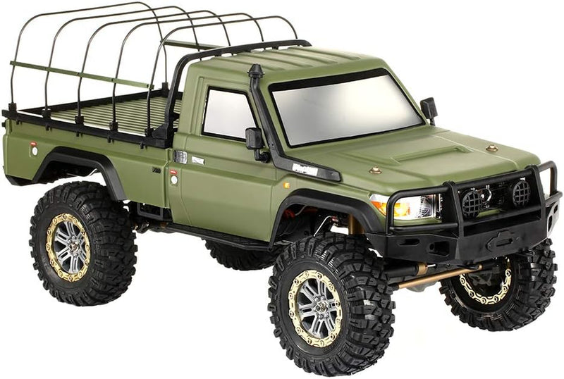 Amewi 22461 RC Scale Crawler AMXRock RCX10PS Pick-Up 1:10, RTR Militär grün