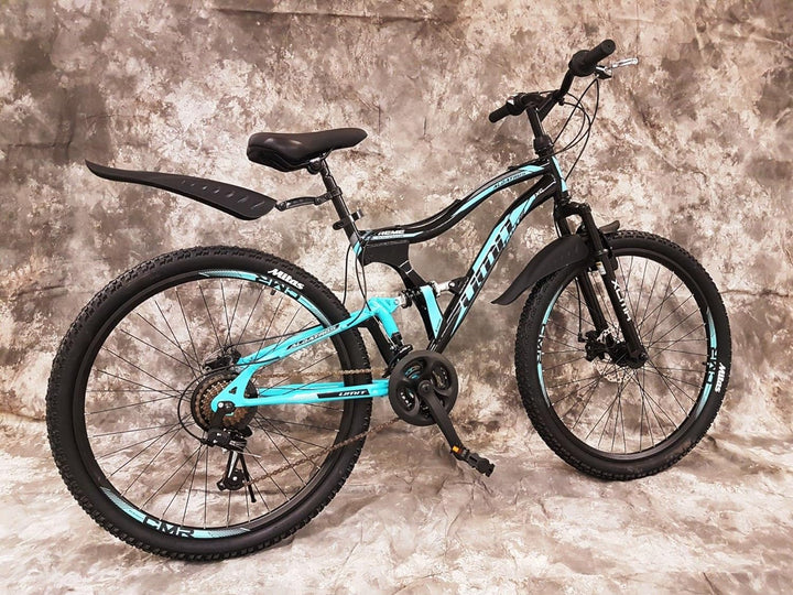 24 Zoll MTB Albatros Vollgefedert, 21-Gang Shimano Kettenschaltung, Scheibenbremsen NEU 2459-SCHWARZ