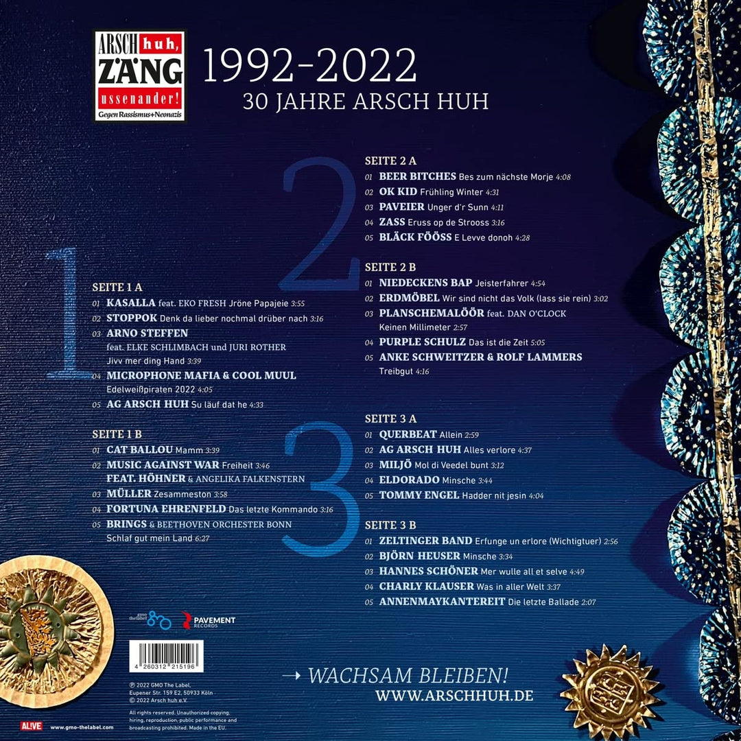 30 Jahre Arsch Huh-Wachsam Bleiben, Vinyl