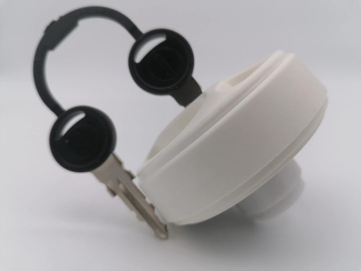 CR-MOESANCO® Weisser Wassertankdeckel für Wohnwagen, mit 3 versenkten Griffen, Wassereinlass mit Reg