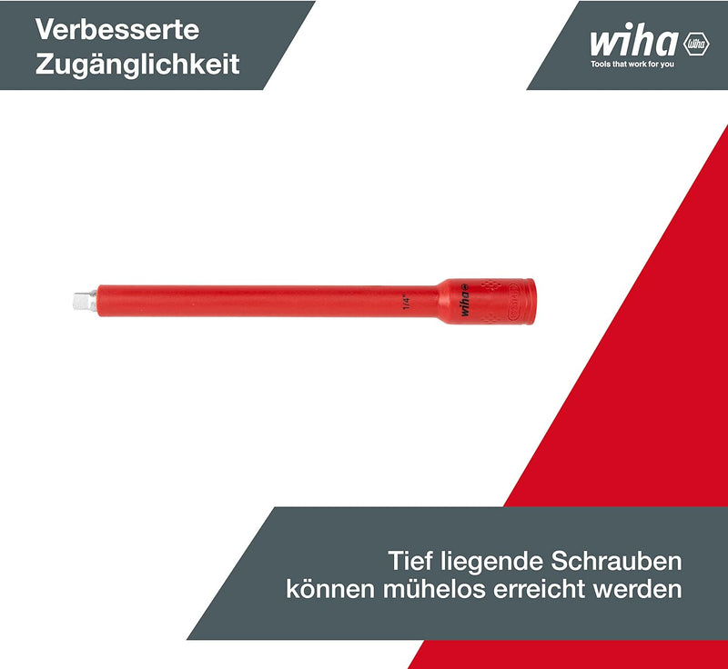 Wiha Ratschenschlüssel Set isoliert (43025) 21-tlg. I Aussensechskant 10mm - 31mm I Innensechskant 4