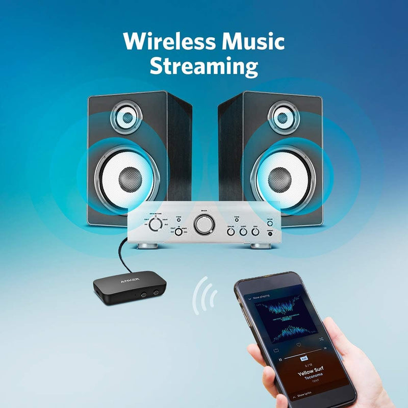 Anker Soundsync Bluetooth Empfänger für Musik mit Bluetooth 5.0, Akkulaufzeit von 12 Stunden, für Au