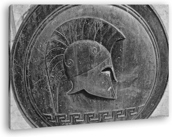 deyoli altes römisches Bronzerelief Gladiator Effekt: Schwarz/Weiss Format: 80x60 als Leinwandbild,