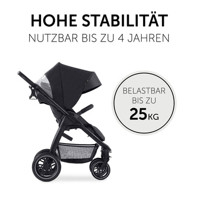 Hauck Kinderwagen 2 in 1 Saturn R Duoset mit Babywanne, Buggy bis 25 kg, Beindecke, Wendbarer Sitz m