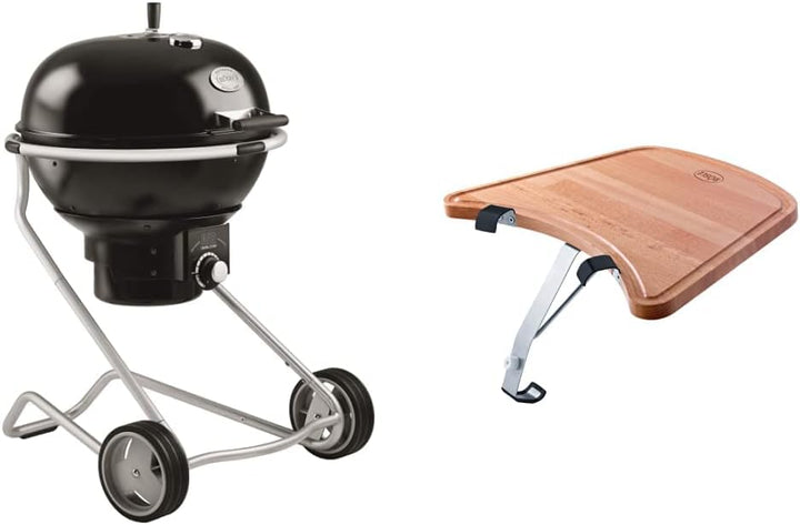 RÖSLE Holzkohle-Kugelgrill No.1 AIR F60 Hochwertiger Kohlegrill mit Air Control System & Ablagetisch