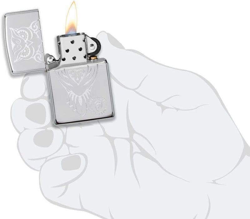 Zippo - Anne Stokes Collection - High Polish Chrome, Lustre - Sturmfeuerzeug, befüllbar, in hochwert