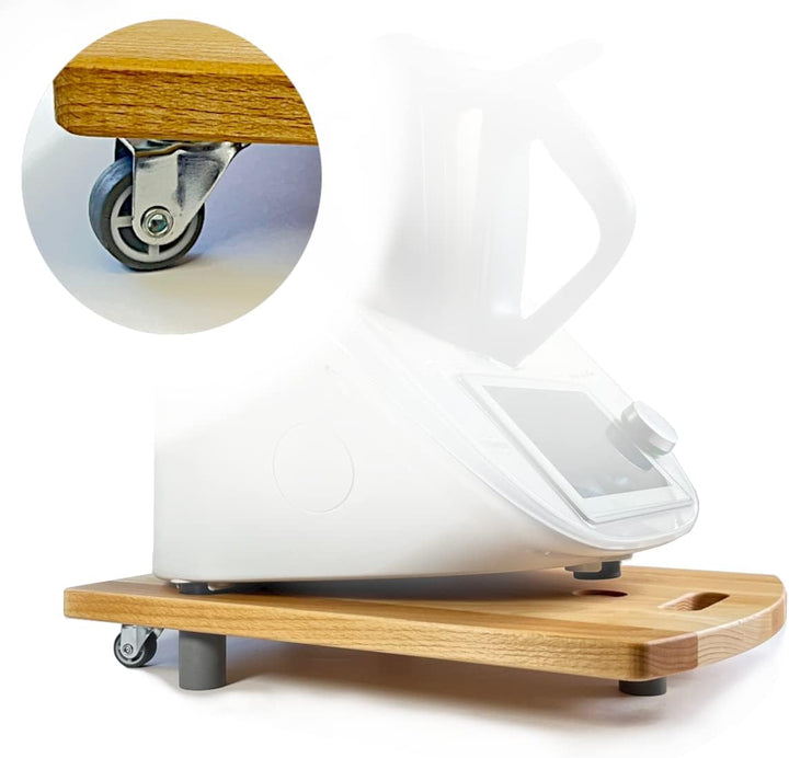 STAFECO® Gleitbrett für Thermomix Premium TM6 TM5 Zubehör Rollbrett Slider müheloses Verschieben & s