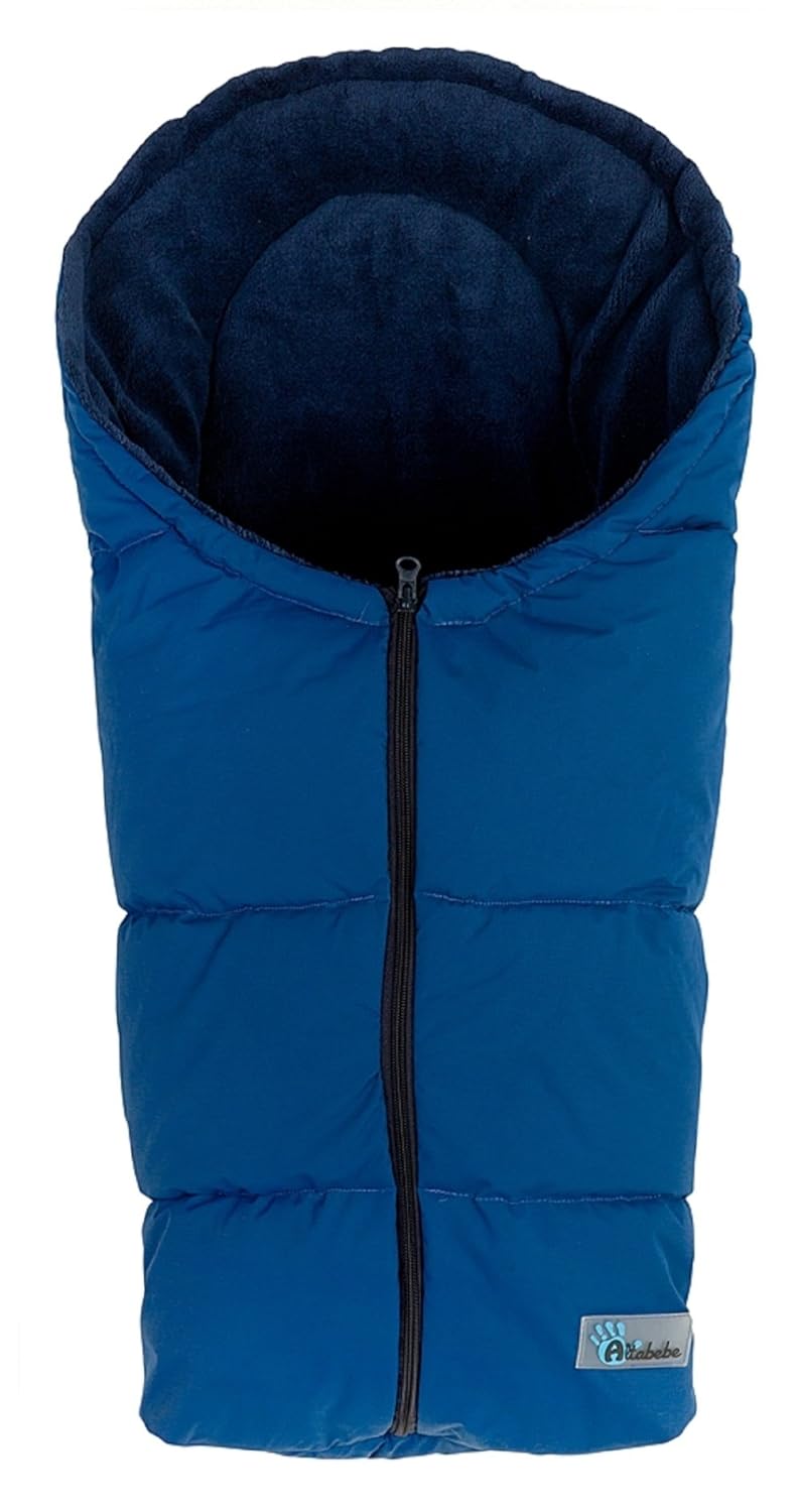 Altabebe AL2006C - 11 Winterfusssack für Babyschale, Klimaguard linie, marine, Marine