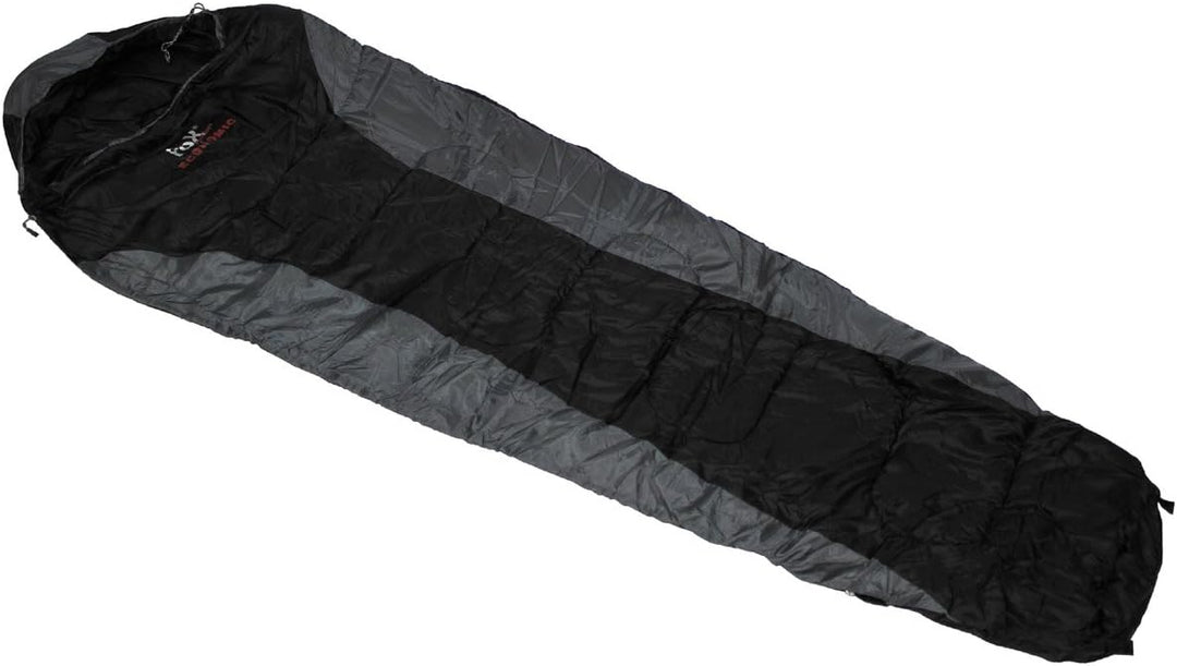 Fox Outdoor Economic Mummy Schlafsack Schwarz/Grau