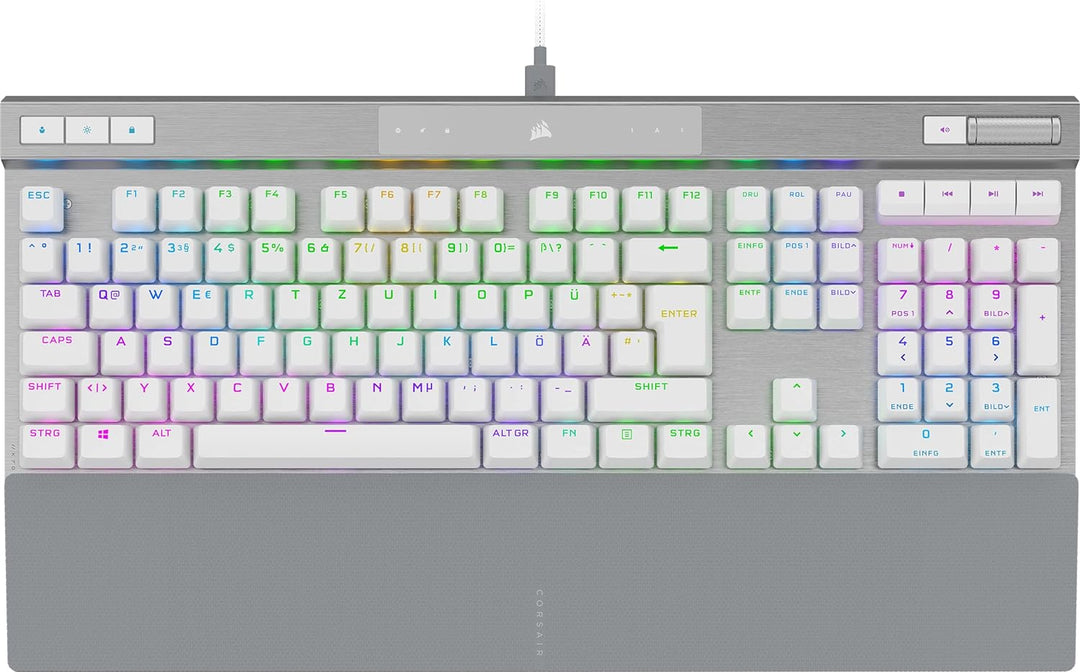 CORSAIR K70 PRO RGB Optisch-Mechanische Kabelgebundene Gaming-Tastatur - OPX Linear-Schalter - PBT D