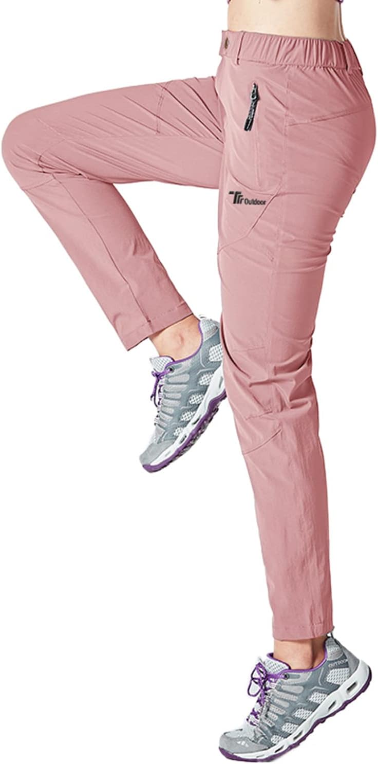 YSENTO Damen Wanderhose Outdoorhose Wasserdicht Schnelltrockend Stretch Trekkinghose Funktionshose m