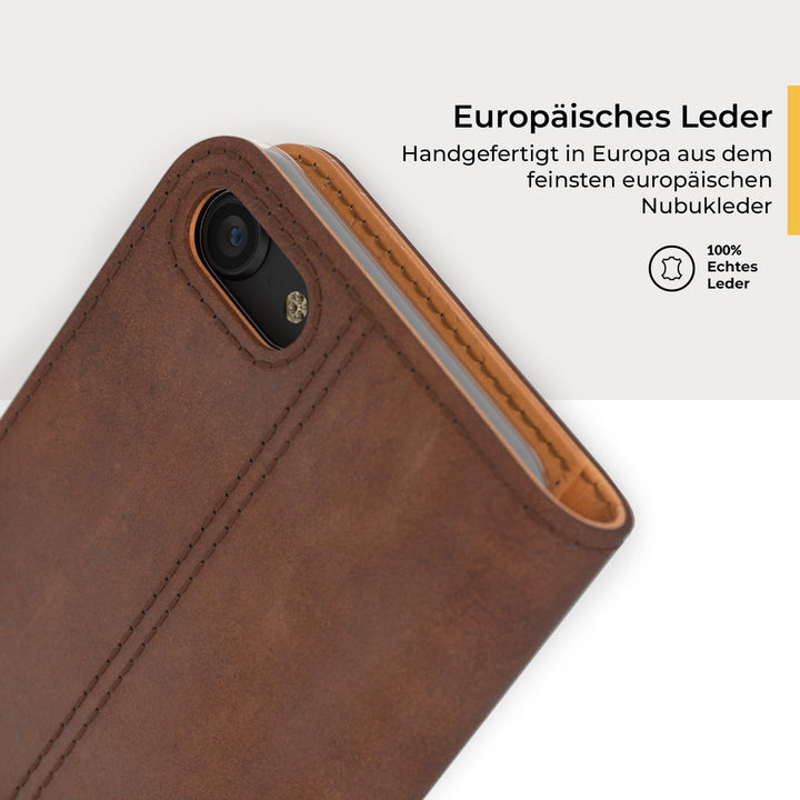 Snakehive iPhone SE 2022/2020 und iPhone 7/8 Hülle Leder | Stylische Handyhülle mit Kartenhalter & S