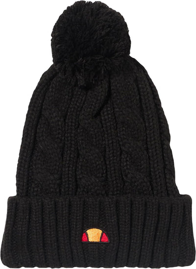 ellesse Damen Hanna Pom Beanie Mütze Einheitsgrösse Schwarz, Einheitsgrösse Schwarz