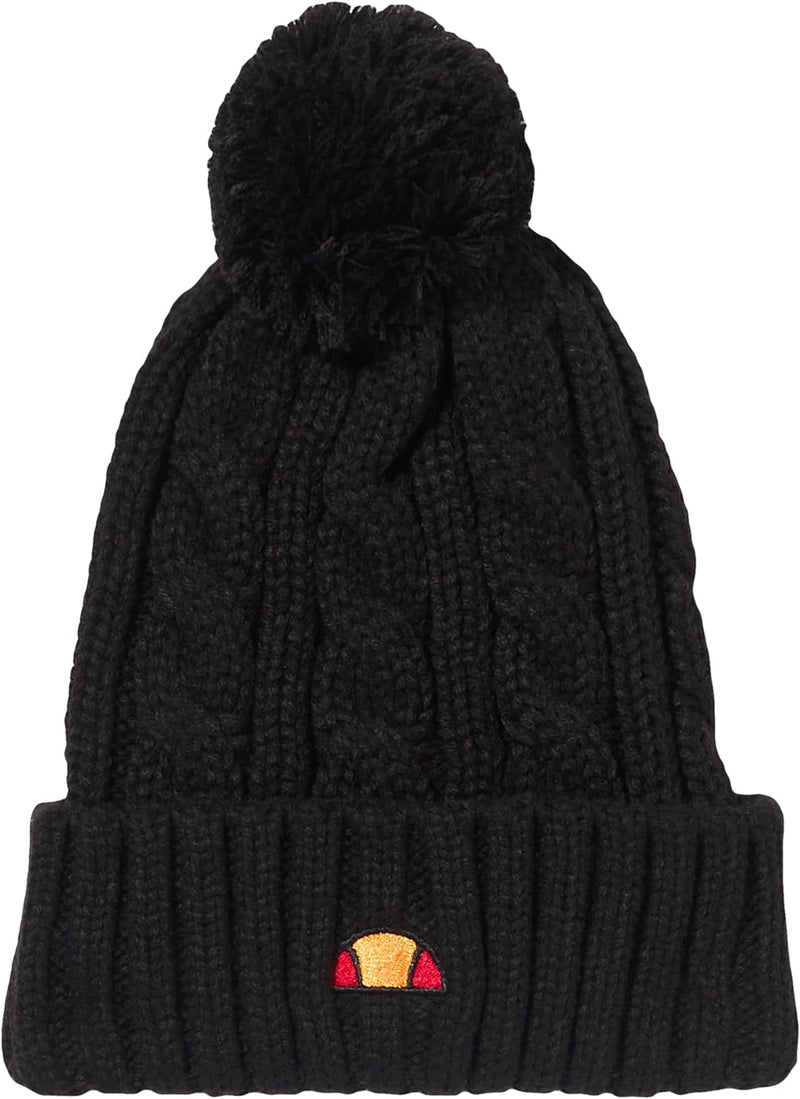 ellesse Damen Hanna Pom Beanie Mütze Einheitsgrösse Schwarz, Einheitsgrösse Schwarz