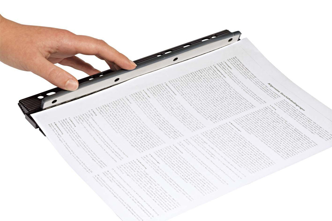 Wedo 585001 Konferenzmappe Elegance (mit 4-Ring-Mechanik für A4-Formate) + Vierfachlocher (aus Metal