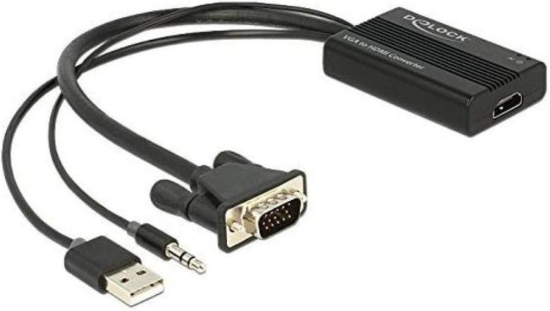 Delock 62597 VGA zu HDMI Adapter mit Audio