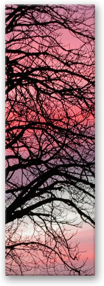 Febby Vlies Leinwandbild XXL Sonnenuntergang 50x150 cm Wandbild Kunst Bilder Schlafzimmer Deko Wohnz