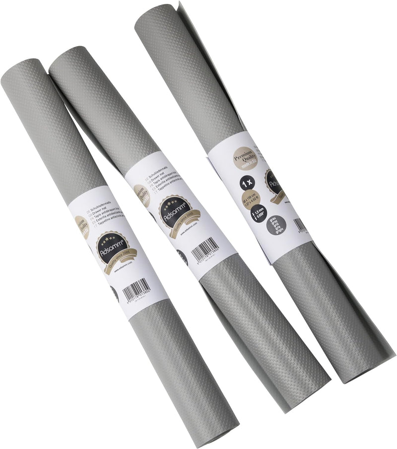 Adsamm® Schubladenmatte | 1.2 mm Stärke | 50 x 148 cm für Zuschnitt | Einlage-Antirutschmatte für Kü