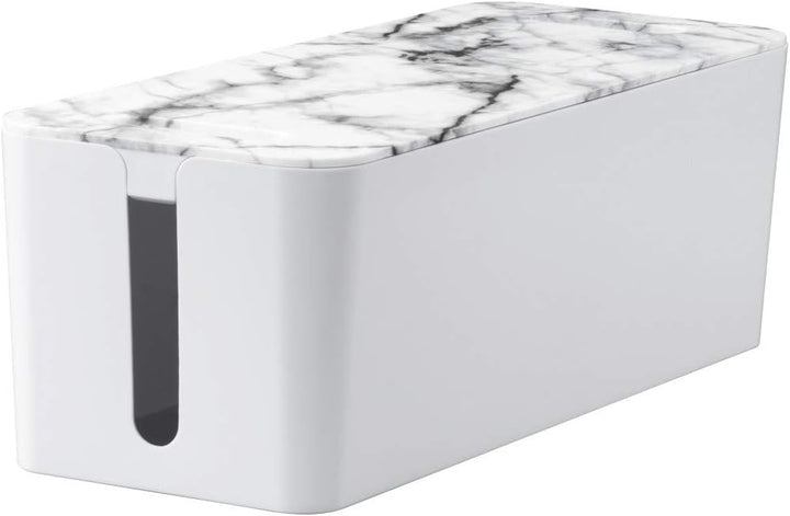 Hama Kabelbox zum Verstecken von Kabeln und Steckdosenleisten (Kabelmanagement für Schreibtisch und