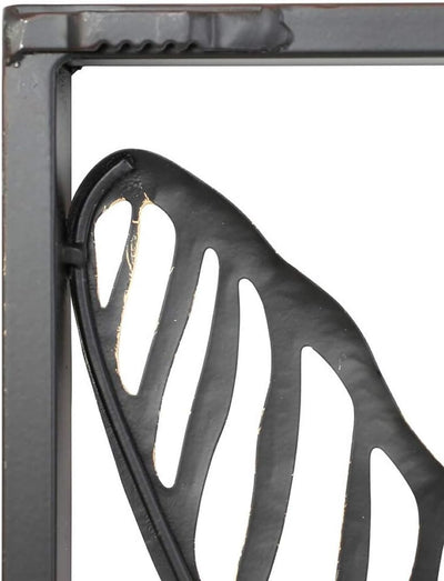 Metall-Bild "Blätter", 99x56 cm, Wandbild, Wandschmuck, Wandobjekt, Deko-Landschaft