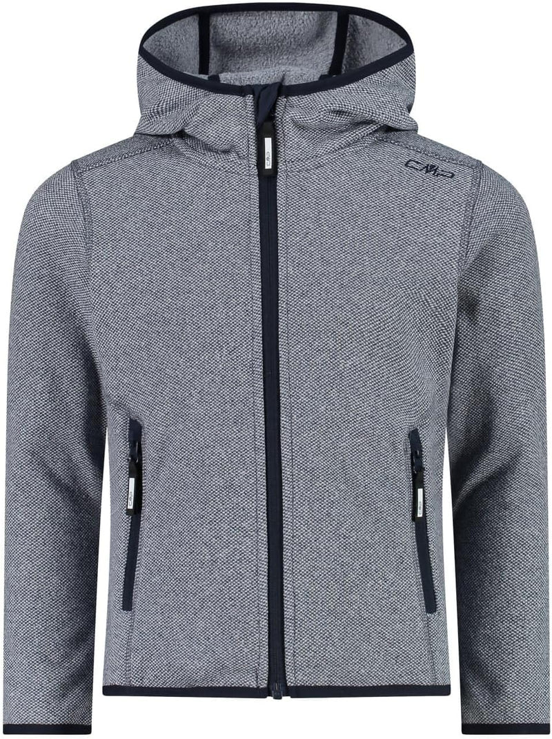 CMP Mädchen Strick Fleece Jacke 176 B. Blau-Weiss, 176 B. Blau-Weiss