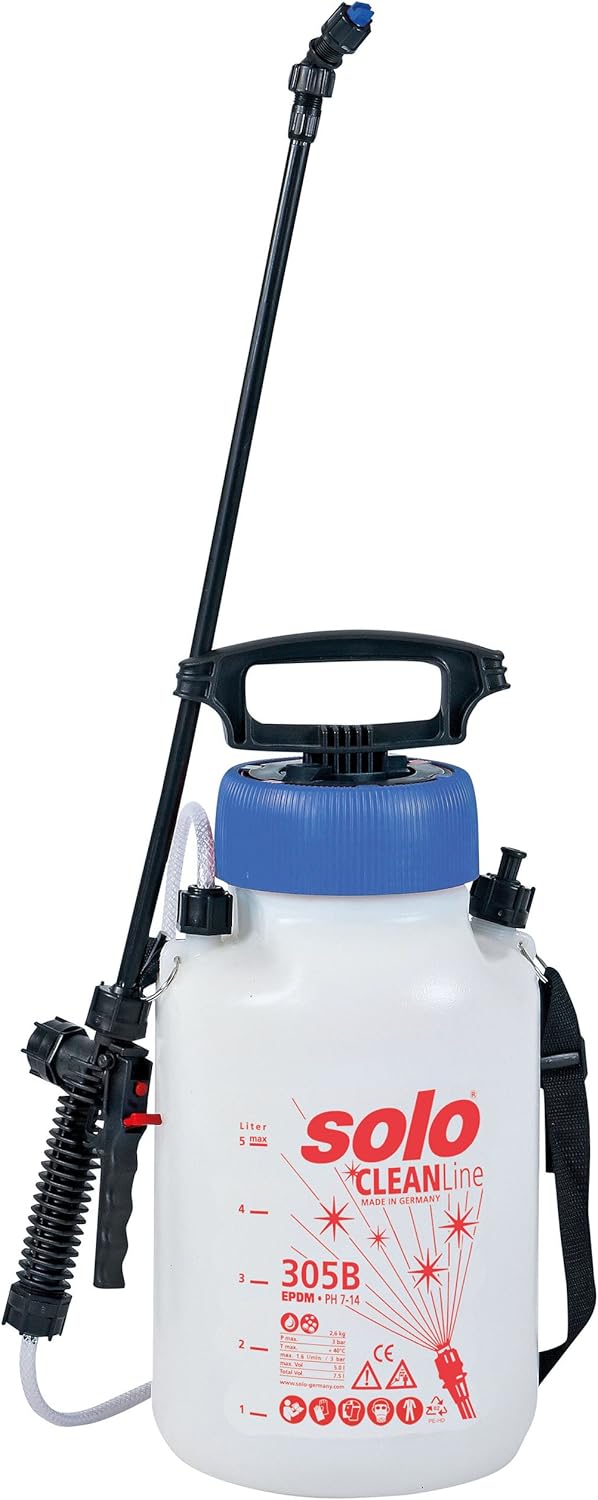 SOLO CLEANLine Drucksprühgerät – zur Desinfektion und Reinigung-alkalibeständiger 5 Liter Drucksprüh