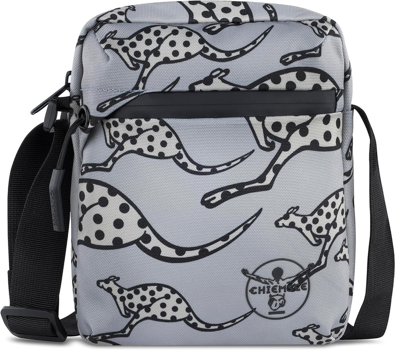 Chiemsee Jump N Fly kleine Schultertasche aus RPET - Umhängetasche, Kuriertasche Grau, Grau