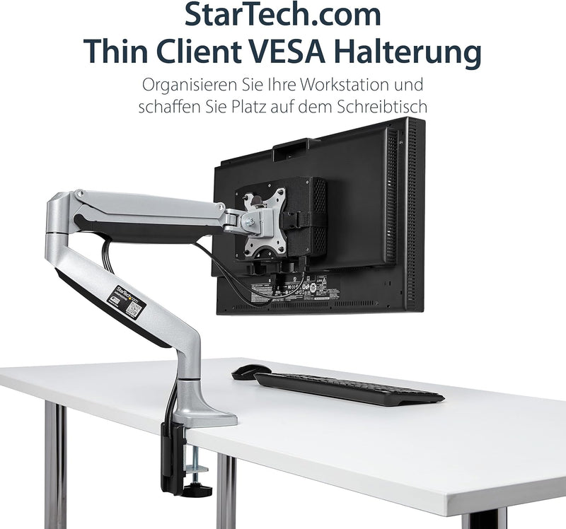 StarTech.com Thin Client Halterung - VESA - Thin Client PC Monitor Halterung - Intel NUC oder Mac Mi