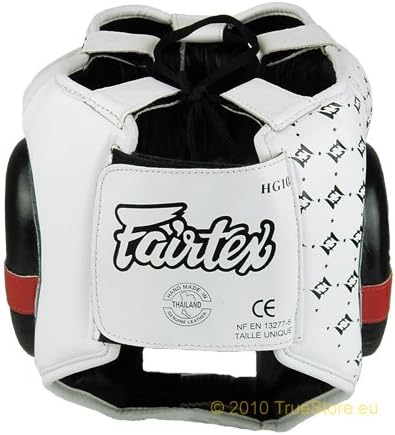 Fairtex Kopfschutz Spuer Sparring HG10 Weiss / Schwarz XL, Weiss / Schwarz XL