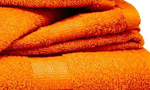Bassetti 10er Set weiche Handtücher aus 100% Baumwolle (orange), Orange