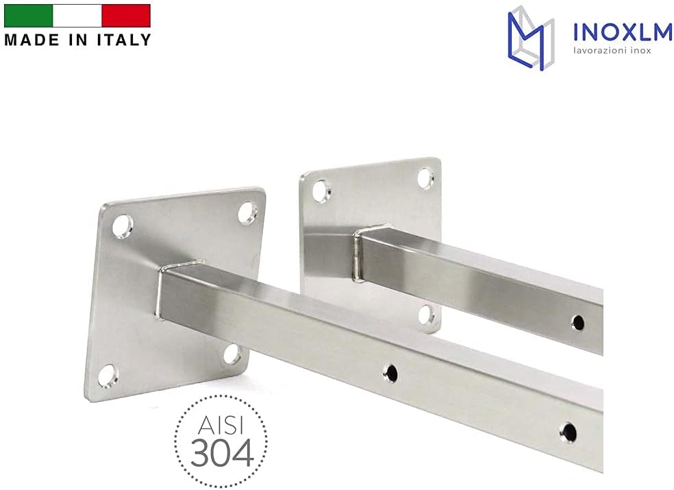 INOXLM Arme für Wäscheleine Wandtrockner Wandtrockner Made in Italy Edelstahl