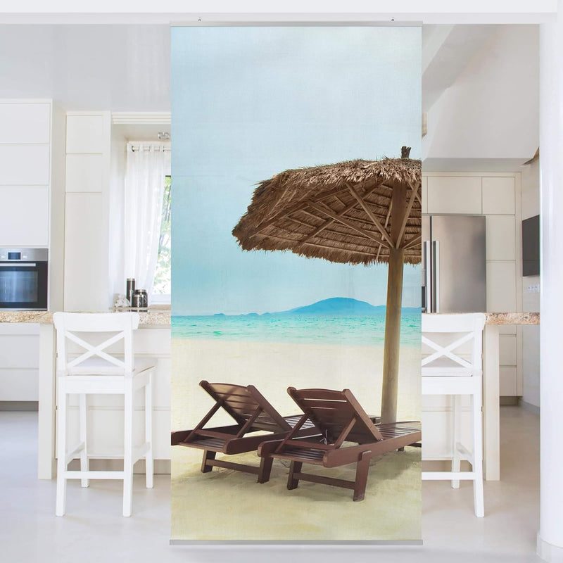 Bilderwelten Raumteiler Beach of Dreams 250x120cm ohne Halterung 250x120cm without hanger, 250x120cm