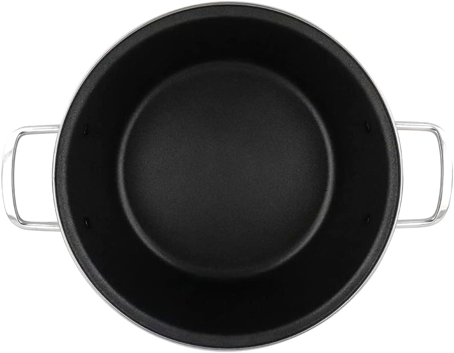 Magefesa Nordic Kochtopf 24 cm mit zweischichtiger Antihaftbeschichtung, verstärkt mit Emaille ausse
