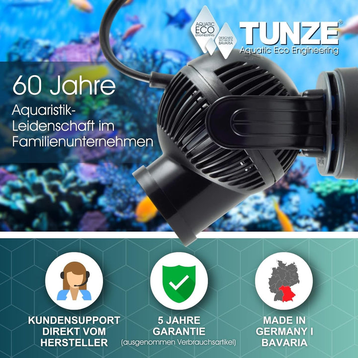 Tunze Strömungspumpe Turbelle e-Jet 1605 I Pumpe für 3D einstellbare Wasserströmung I Propellerpumpe