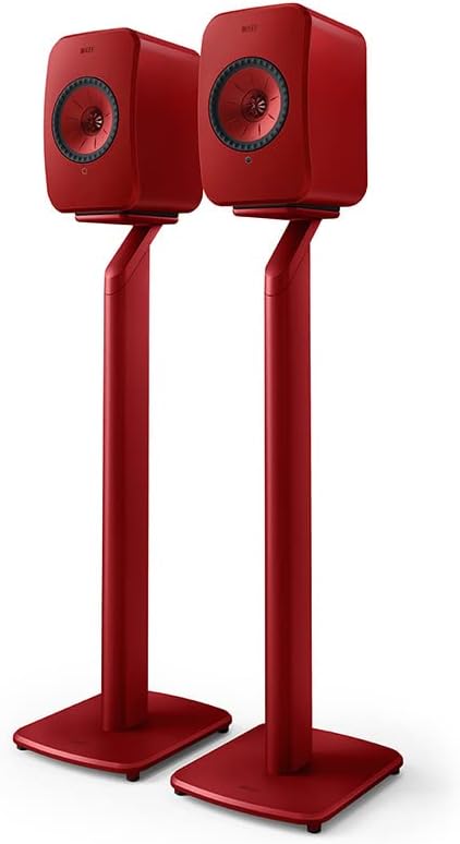 KEF S1 Standfuss für LSX- und LSX II-Aktivlautsprecher (Paar), Rot LSX S1 Rot, LSX S1 Rot