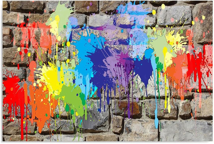 Feeby. Wandbild - 1 Teilig - 60x80 cm, Leinwand Bild Leinwandbilder Bilder Wandbilder Kunstdruck, GR