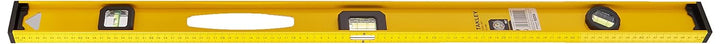Stanley I-Beam 180° Wasserwaage (Lineal, 100 cm Länge, Aluminium, horizontale/justierbare Libelle, c
