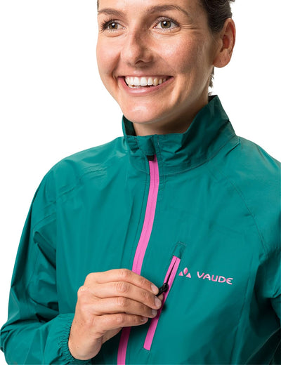 VAUDE Women's Drop Jacket III| Leichte Regenjacke - Wasserdicht & Federleicht | Ceplex active Techno