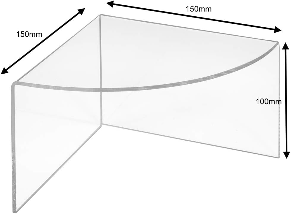 4er Set Dekopodeste in 50, 100, 150 und 200mm Höhe, aus glasklarem Acrylglas/Warenpodest/Warenträger